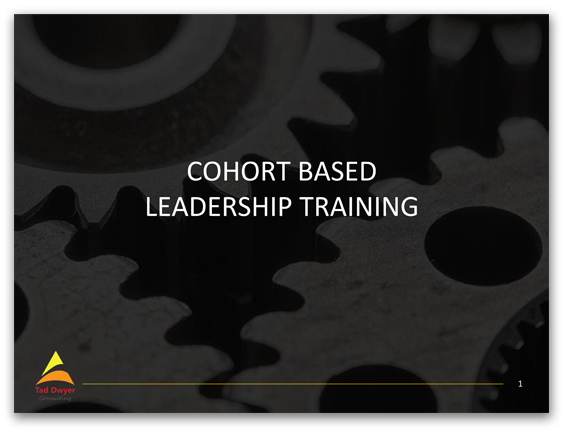 Cohort Based Leadership Training ppt cover
